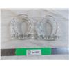 Image 1 : (2) Horseshoe shaped glass ashtrays