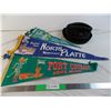 Image 1 : Vintage Fedora + Souvenir pennants