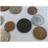 Image 3 : 1884 swiss coin + variety of vintage foreign coins