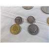 Image 5 : 1884 swiss coin + variety of vintage foreign coins