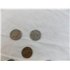 Image 6 : 1892 US Indian Head Penny + (1936 US Dime+Nickel) and variety of vintage US currency