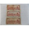 Image 2 : (3) 1954 - $2 Canadian Bills