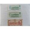 Image 2 : (2) 1973 $1 Canadian Bills + (1) 1954 $2 Canadian Bill