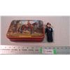 Image 1 : RCMP Mountie Riley Toffee tin + figure