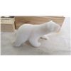 Image 3 : Star Marble Polar Bear carving in wood box