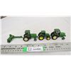 Image 1 : (4) John Deere tractors + harvester - 1:64