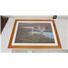 Image 1 : Ducks Unlimited framed picture by Nancy Howe - 30x22 "Summer above the 60th parallel" #'d/5500