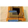 Image 3 : Wooden coin bank safe - 5x3.5x7 tall - front glass piece
