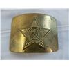 Image 2 : Hammer & Sickle Soviet Union Brass Belt Buckle