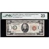 1934A $20 Hawaii FRN PMG 25