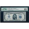 1934 $5 Silver Certificate PMG 65EPQ