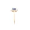 Image 3 : 14KT Yellow Gold 1.15ct Tanzanite and Diamond Ring