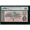 Image 1 : 1864 $5 T-69 Confederate PMG 63