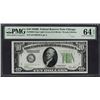 1928B $10 Chicago FRN PMG 64EPQ