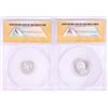 Image 2 : Set of 2014 Proof 1/10 & 1/4 oz Platinum JFK Apollo 11 Anniversary Medals ANACS MS69