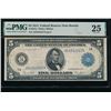 Image 1 : 1914 $5 Boston FRN PMG 25