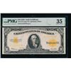 1922 $10 Gold Certificate PMG 35