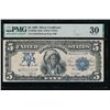 1899 $5 Mule Chief Silver Certificate PMG 30