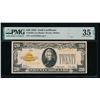 1928 $20 Gold Certificate PMG 35EPQ