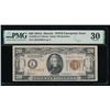 1934A $20 Hawaii FRN PMG 30