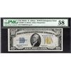 1934A $10 STAR N Africa Silver Certificate PMG 58