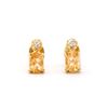Plated 18KT Yellow Gold 0.82cts Citrine and Diamond Earrings