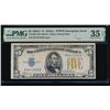 1934A $5 N Africa Silver Certificate PMG 35EPQ