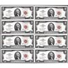 Image 1 : Lot of (8) Consecutive 1963A $2 Legal Tender Notes