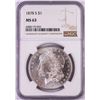 Image 1 : 1878-S $1 Morgan Silver Dollar Coin NGC MS63