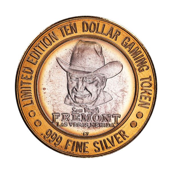 .999 Fine Silver Sam Boyd's Fremont $10 Casino Limited Edition Gaming Token