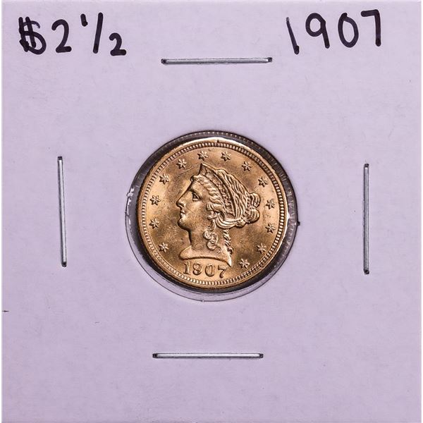1907 $2 1/2 Liberty Head Quarter Eagle Gold Coin