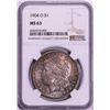 Image 1 : 1904-O $1 Morgan Silver Dollar Coin NGC MS63 Nice Toning
