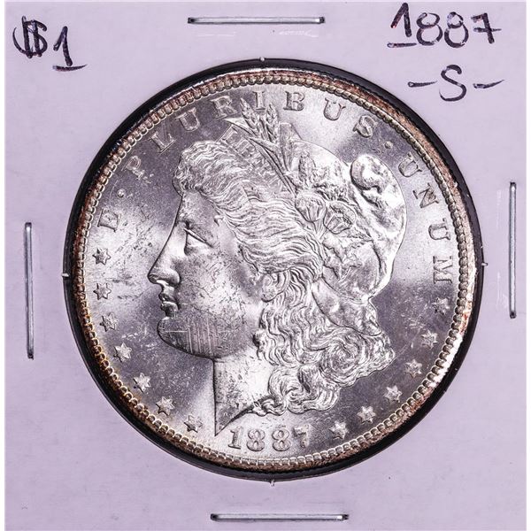 1887-S $1 Morgan Silver Dollar Coin