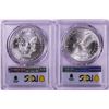 Image 2 : Lot of 2021 Type 1 & 2 $1 American Silver Eagle Coins PCGS MS69 First Day of Issue