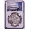 Image 1 : 1886 VAM-1A1 Line & Clash $1 Morgan Silver Dollar Coin NGC MS63