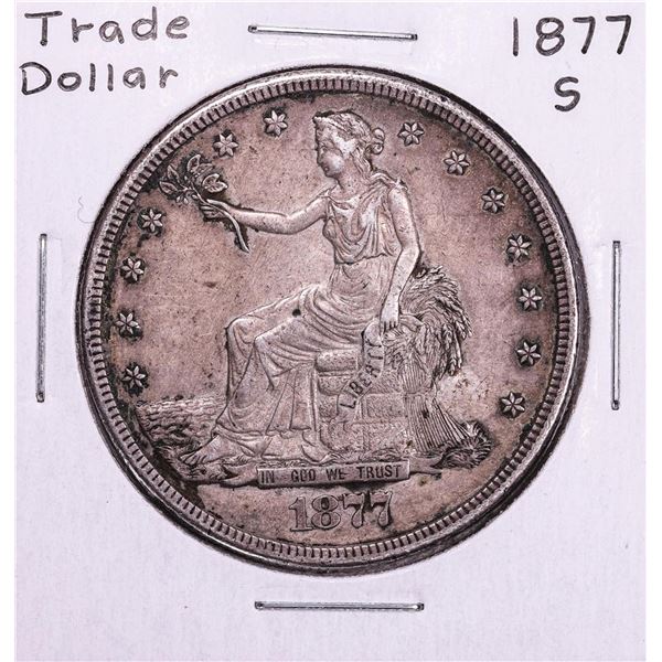 1877-S $1 Trade Silver Dollar Coin