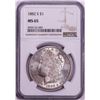 Image 1 : 1882-S $1 Morgan Silver Dollar Coin NGC MS65