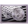 Image 2 : 1996 $1 American Silver Eagle Coin & 2oz Silver Bar Set
