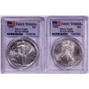 Image 1 : Lot of 1991-1992 $1 American Silver Eagle Coins PCGS MS68 First Strike
