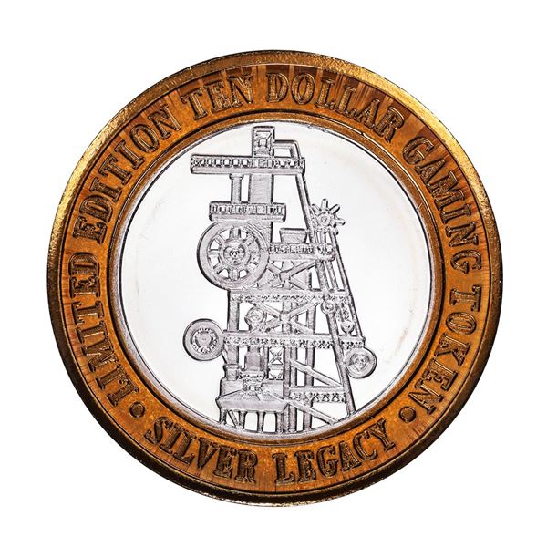 .999 Silver Silver Legacy Reno, Nevada $10 Casino Limited Edition Gaming Token