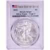 Image 1 : 2021 Type 1 $1 American Silver Eagle Coin PCGS MS69 First Day of Issue
