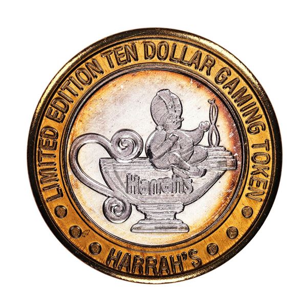 .999 Silver Harrah's Reno, Nevada $10 Casino Limited Edition Gaming Token
