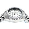 Image 9 : Rolex Ladies Stainless Steel Silver Diamond Oyster Perpetual Datejust