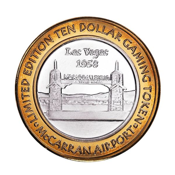 .999 Silver McCarran International Airport Las Vegas, NV $10 Limited Gaming Token