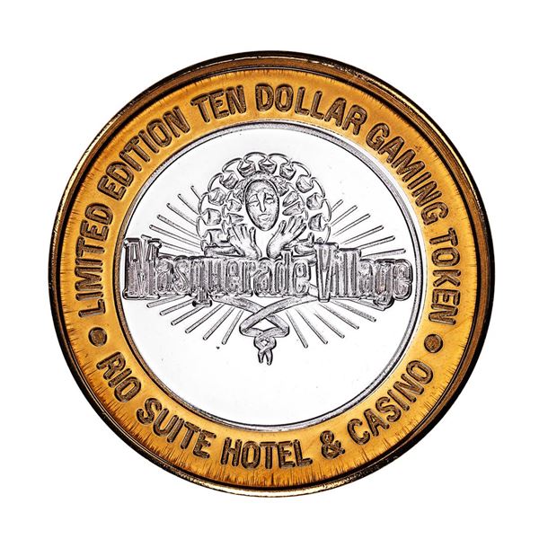.999 Silver Rio Suite Hotel & Casino Las Vegas $10 Casino Limited Edition Gaming Token