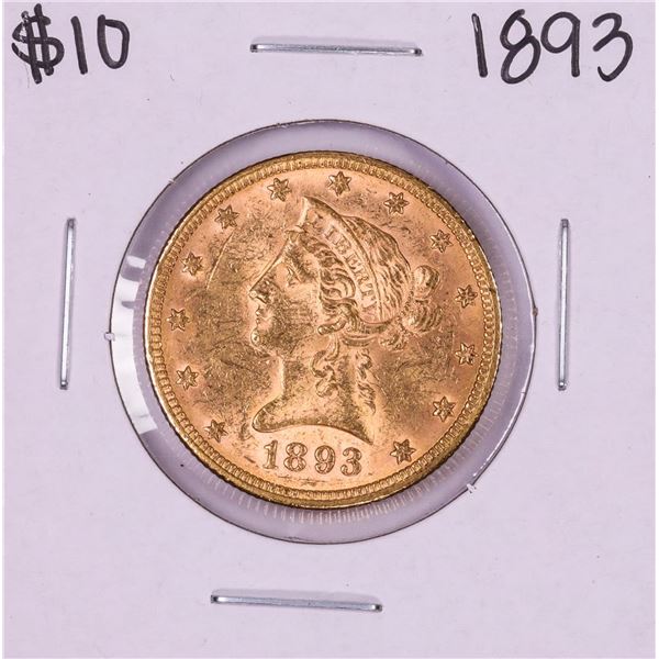 1893 $10 Liberty Head Eagle Gold Coin