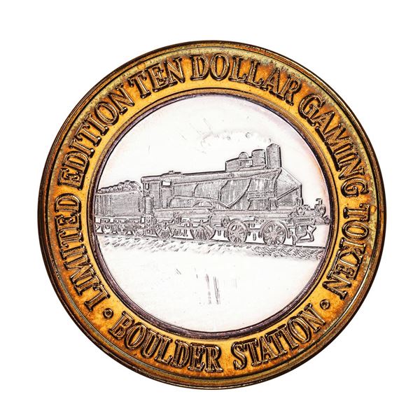 .999 Fine Silver Boulder Station Las Vegas, Nevada $10 Limited Edition Gaming Token