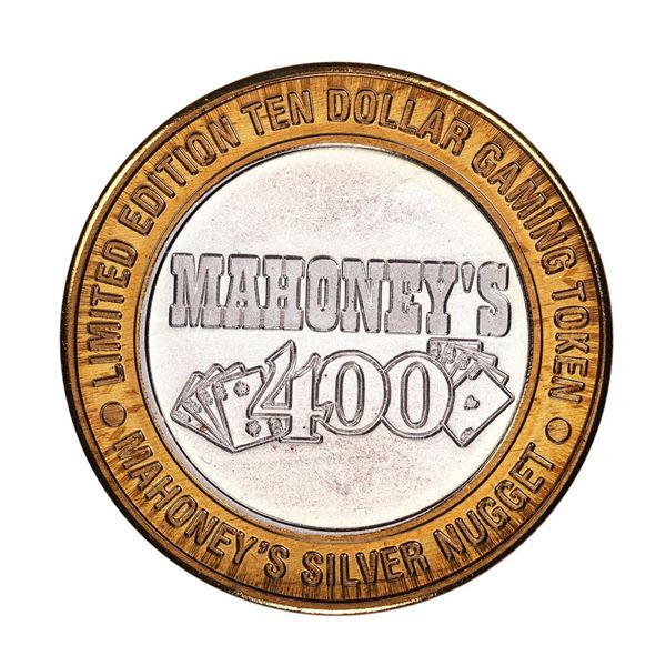 .999 Fine Silver Mahoney's Silver Nugget Las Vegas $10 Limited Edition Gaming Token