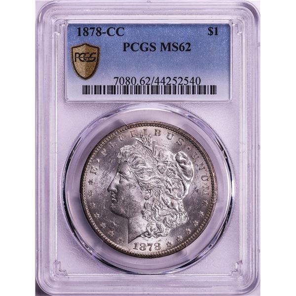 1878-CC $1 Morgan Silver Dollar Coin PCGS MS62