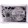 Image 1 : 2012 $1 American Silver Eagle Coin & 2oz Silver Bar Set